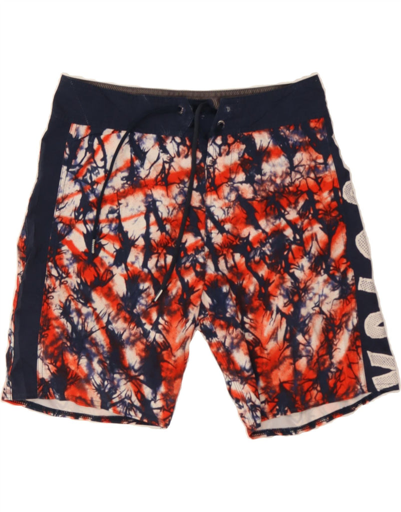 VOLCOM Mens Abstract Pattern Graphic Swimming Shorts Small  Multicoloured Vintage Volcom and Second-Hand Volcom from Messina Hembry 