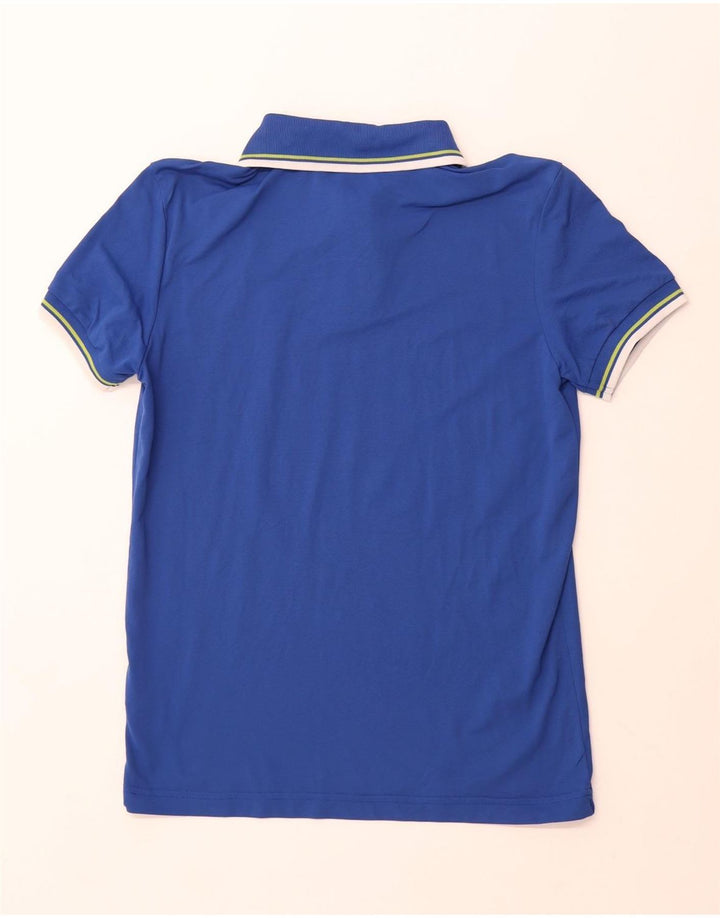 CHERVO Mens Polo Shirt IT 46 Small Blue Nylon