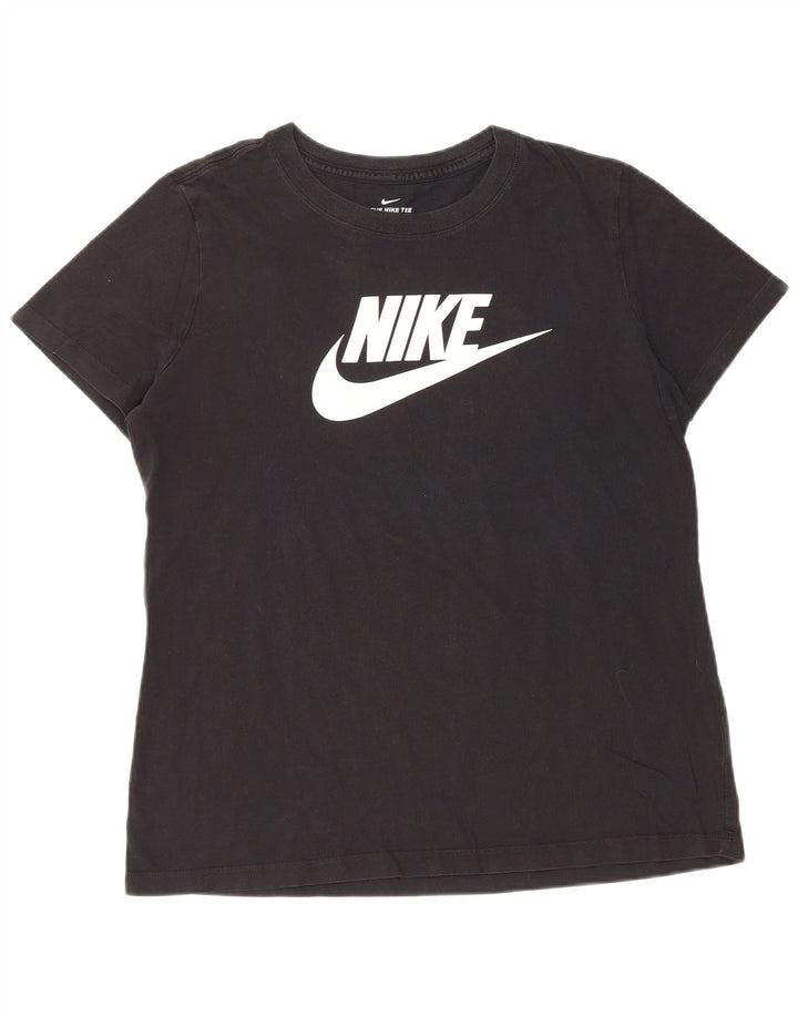 NIKE Womens Graphic T-Shirt Top UK 16 Large Black