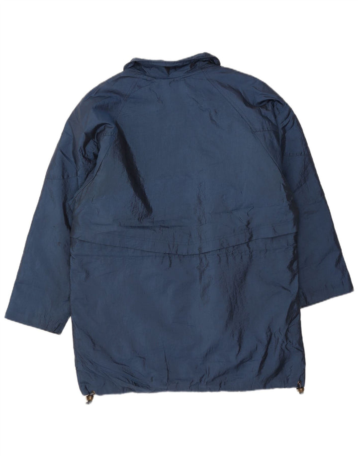 LONDON FOG Womens Oversized Windbreaker Jacket UK 10 Small Navy Blue