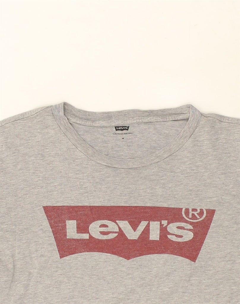 LEVI'S Mens Graphic T-Shirt Top Medium Grey Cotton | Vintage Levi's | Thrift | Second-Hand Levi's | Used Clothing | Messina Hembry 