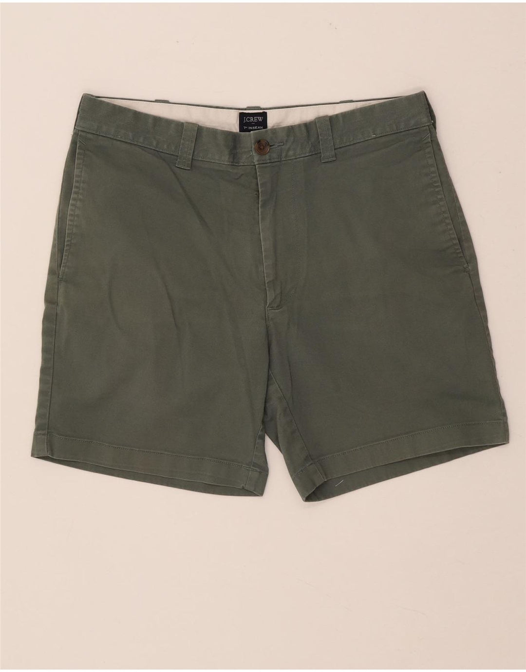 J. Crew Mens Chino Shorts W31 Medium Khaki Cotton