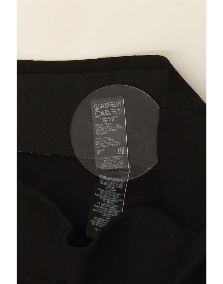 Marks & Spencer Womens Leggings UK 14 Large Black Viscose