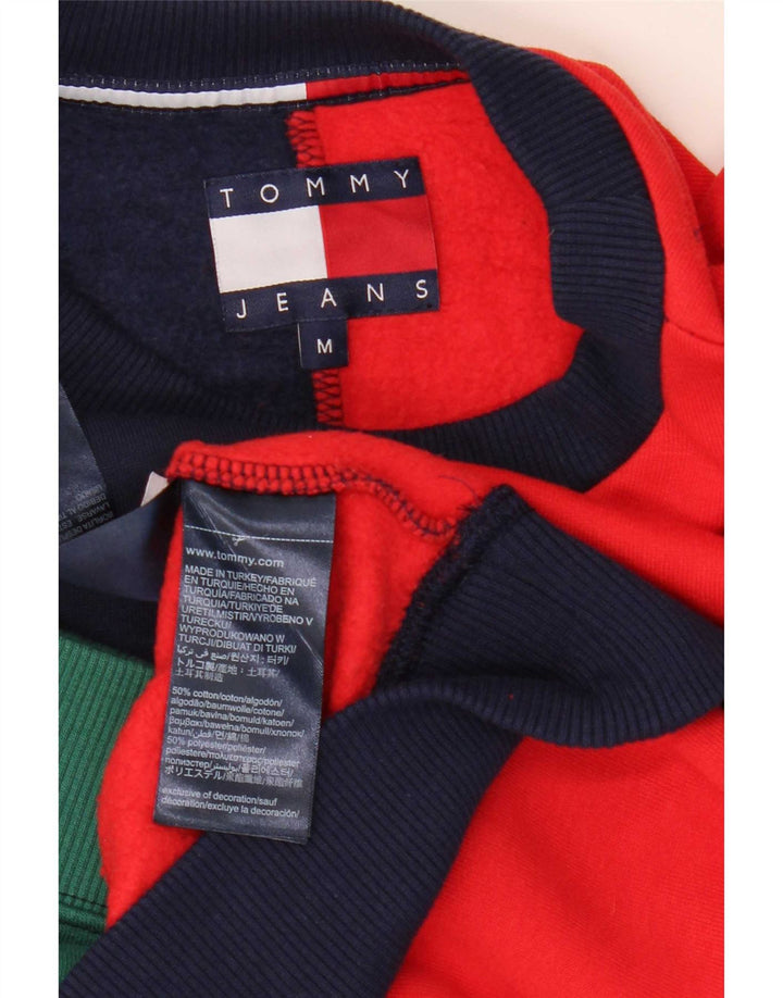Tommy Hilfiger Mens Sweatshirt Jumper Medium Multicoloured Colourblock