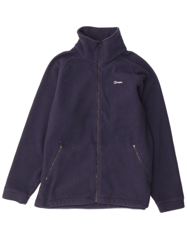 Berghaus Mens Fleece Jacket UK 42 XL Navy Blue Polyester