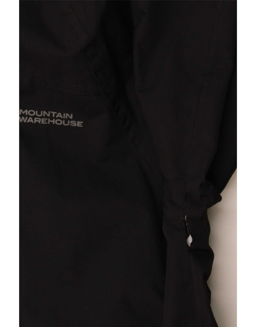 Mountain Warehouse Mens Hooded Rain Jacket UK 36 Small Black Polyester