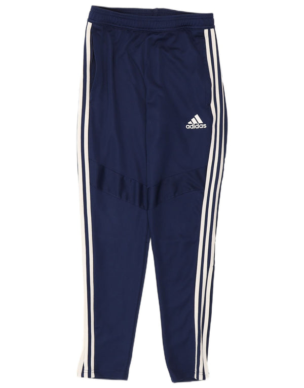 Adidas Mens Tracksuit Trousers Small Navy Blue Polyester Sports