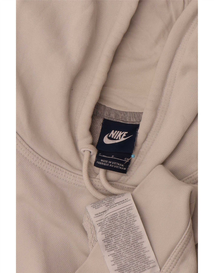 Nike Mens Hoodie Jumper Small Grey Cotton
