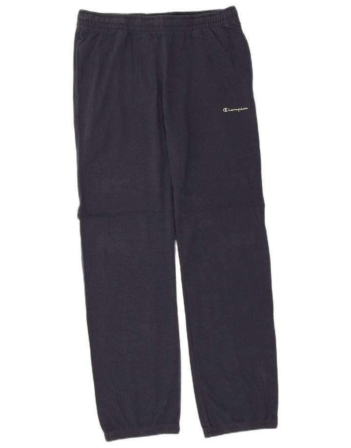 Champion Mens Tracksuit Trousers Joggers Large Navy Blue Cotton