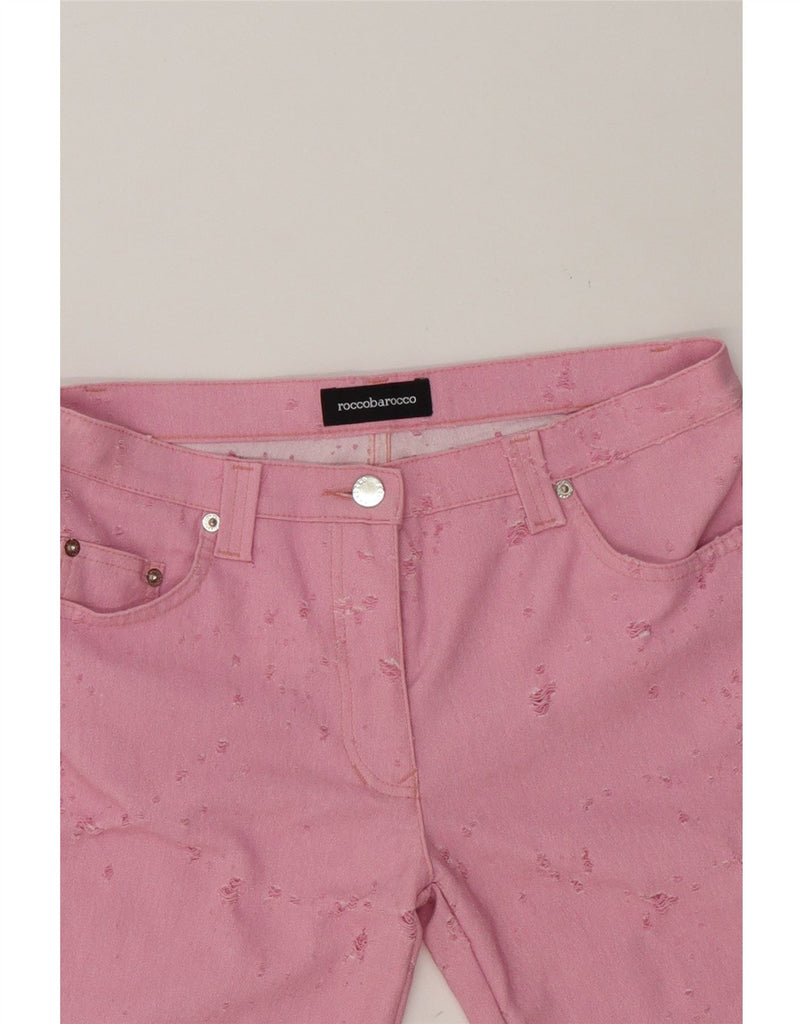 ROCCOBAROCCO Womens Denim Shorts IT 45 Medium W30  Pink Cotton Vintage Roccobarocco and Second-Hand Roccobarocco from Messina Hembry 