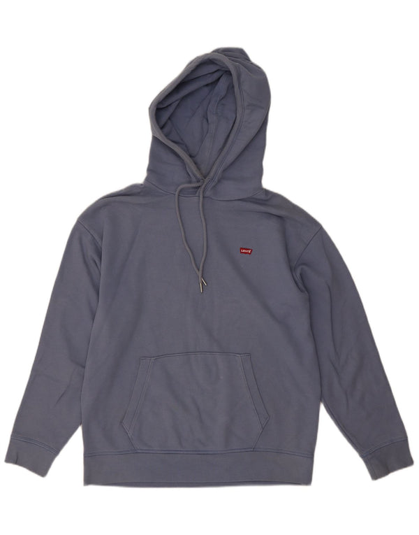 Levi's Mens Hoodie Jumper Medium Navy Blue Cotton