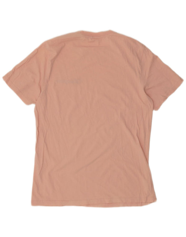 Champion Mens T-Shirt Top Large Pink Cotton