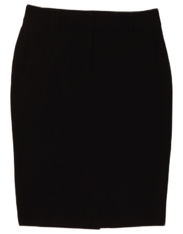 Marks & Spencer Womens Pencil Skirt UK 12 Medium W30  Black Polyester