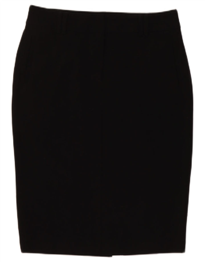 Marks & Spencer Womens Pencil Skirt UK 12 Medium W30  Black Polyester