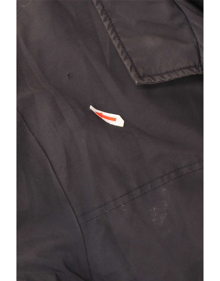 Refrigue Mens Bomber Jacket UK 42 XL Navy Blue Cotton