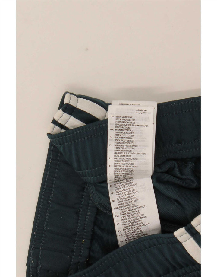 Adidas Boys Tracksuit Trousers 11-12 Years Green Polyester