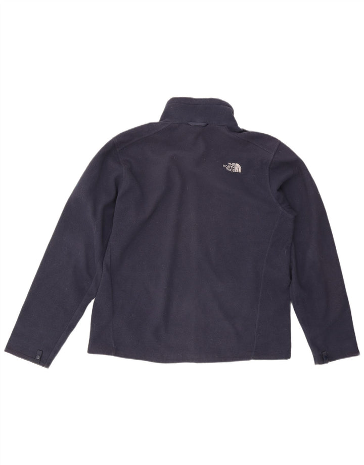 The North Face Mens Liner Fleece Jacket UK 40 Large Navy Blue Polyester
