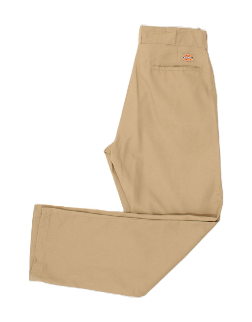 DICKIES Mens Straight Chino Trousers W32 L31 Beige Polyester | Vintage Dickies | Thrift | Second-Hand Dickies | Used Clothing | Messina Hembry 