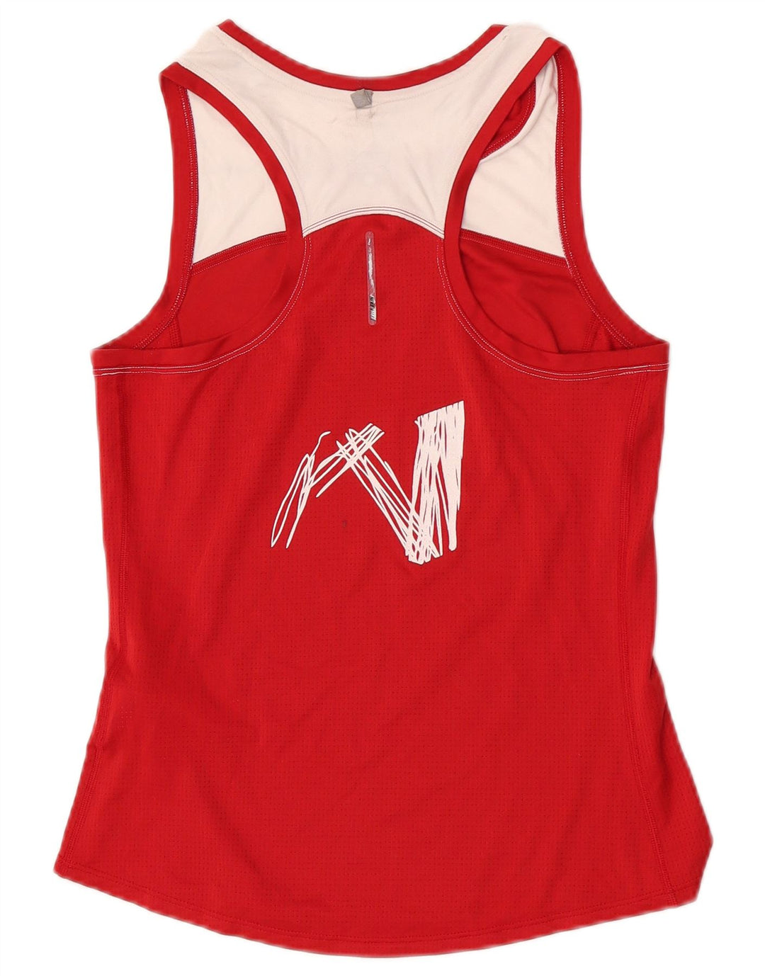 Nike Womens Graphic Vest Top UK 10 Small Red Colourblock Polyester