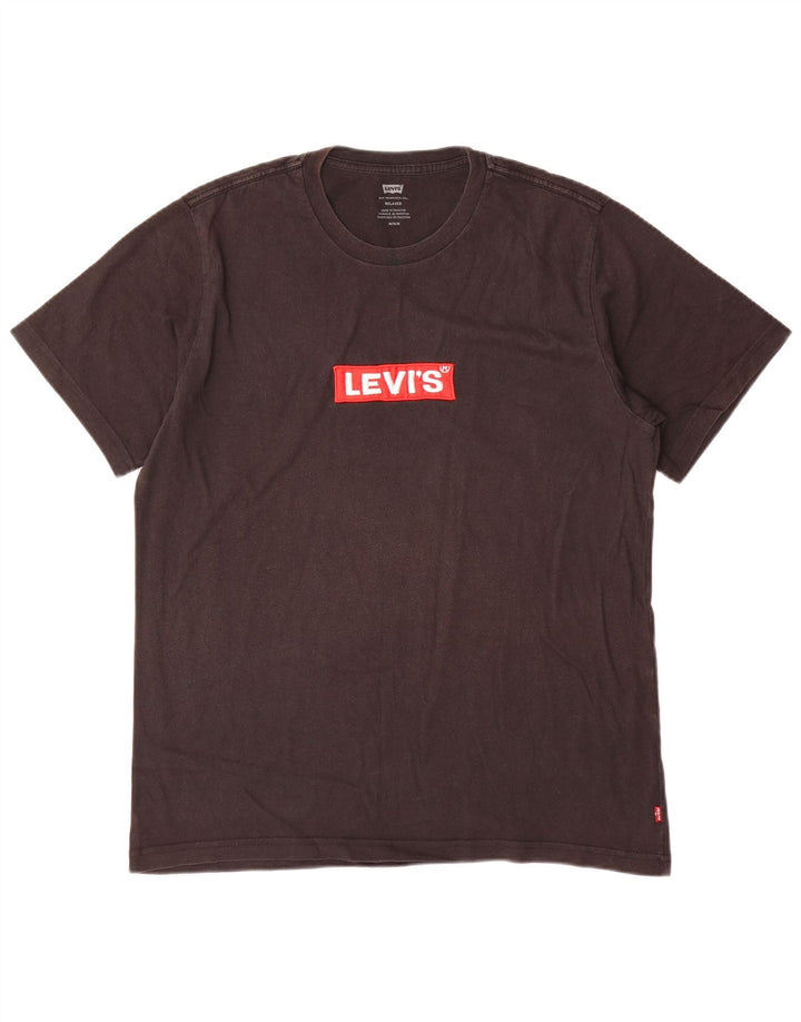 Levi's Mens Relaxed Graphic T-Shirt Top Medium Black