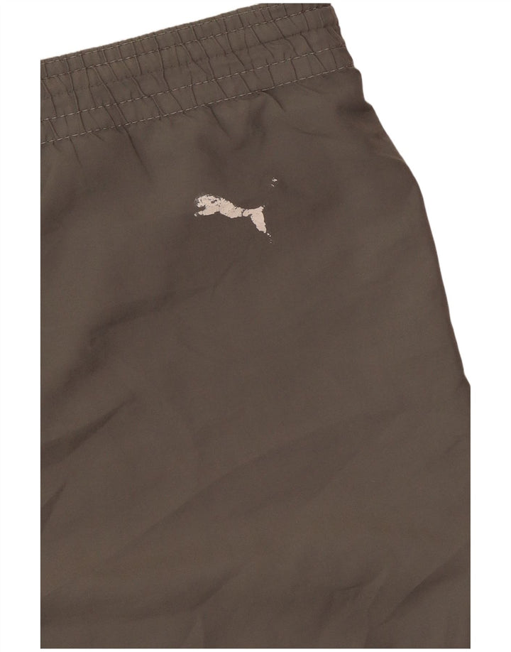 Puma Mens Graphic Sport Shorts Large  Grey Polyester