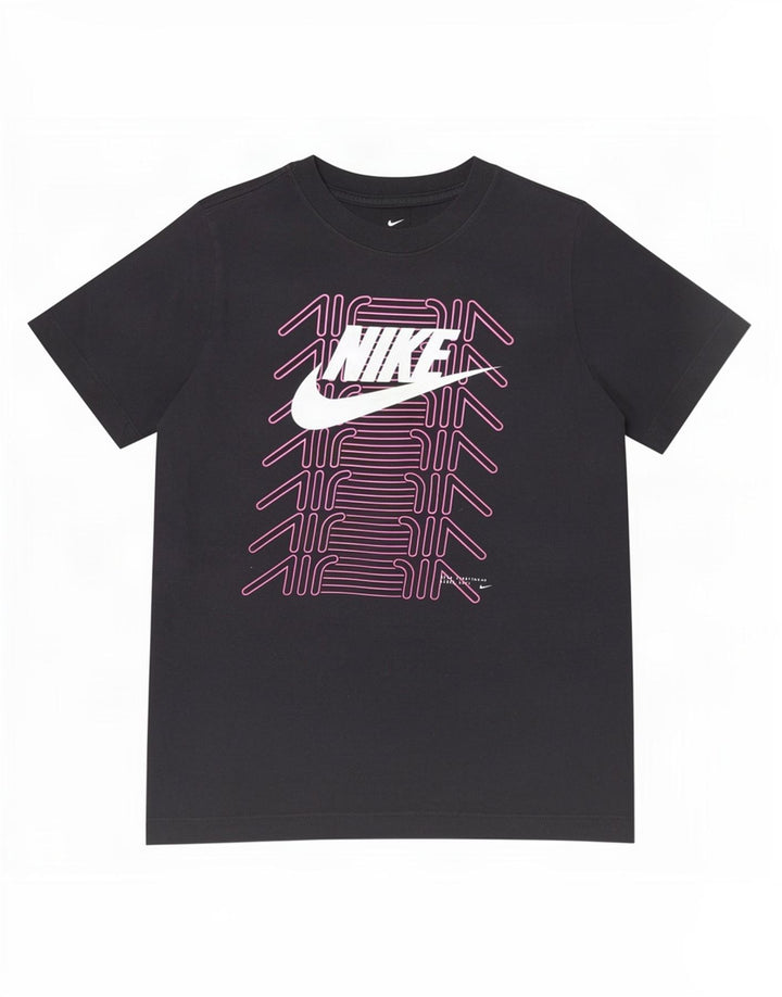 Nike Boys Graphic T-Shirt Top 12-13 Years Large Black