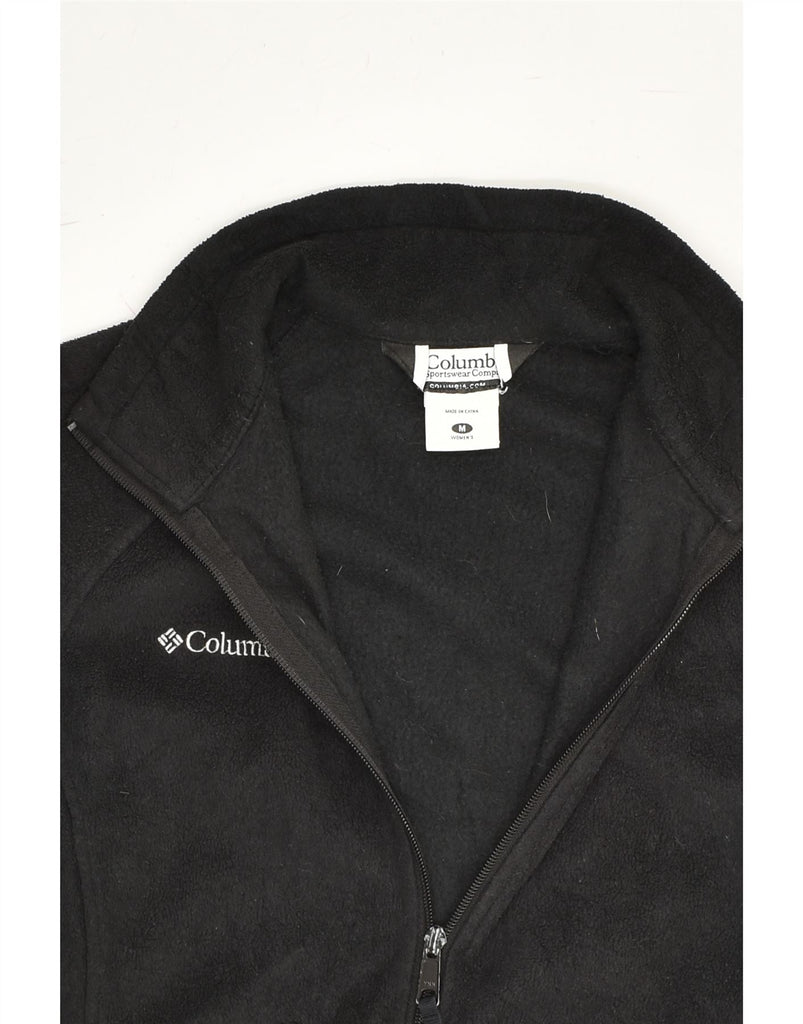 COLUMBIA Womens Fleece Jacket UK 12 Medium Black Polyester | Vintage Columbia | Thrift | Second-Hand Columbia | Used Clothing | Messina Hembry 