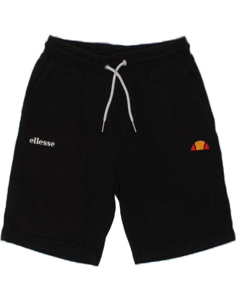 ELLESSE Boys Sport Shorts 9-10 Years Black Cotton | Vintage Ellesse | Thrift | Second-Hand Ellesse | Used Clothing | Messina Hembry 