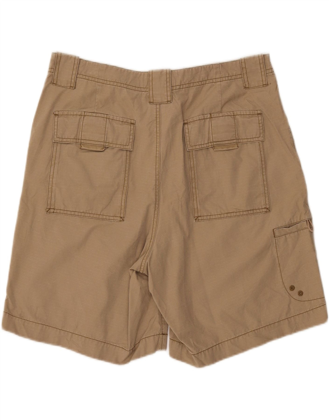 EDDIE BAUER Mens Cargo Shorts W35 Large Beige Cotton