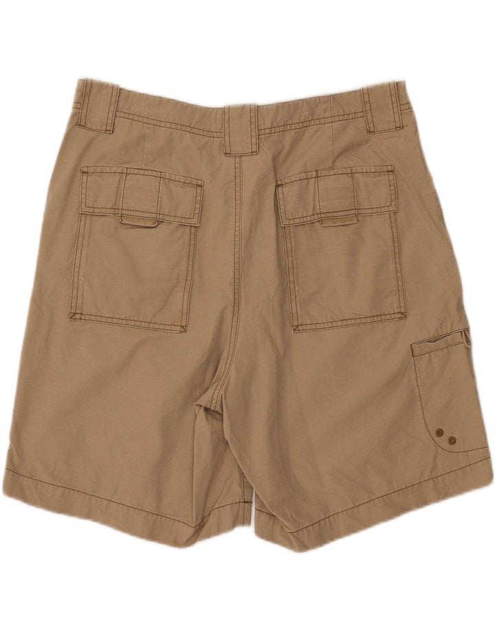 EDDIE BAUER Mens Cargo Shorts W35 Large Beige Cotton