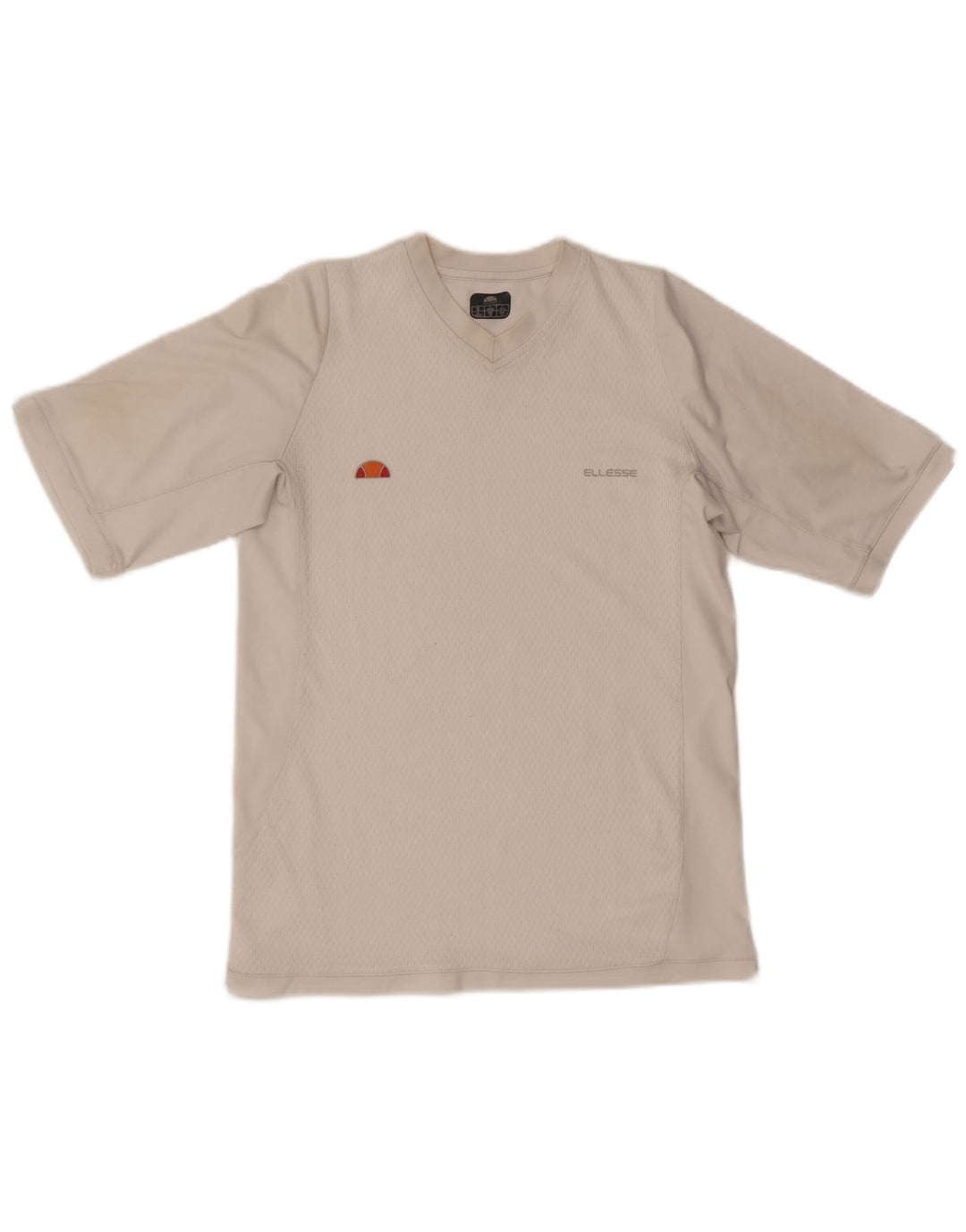 Ellesse Mens T-Shirt Top Medium White Polyester