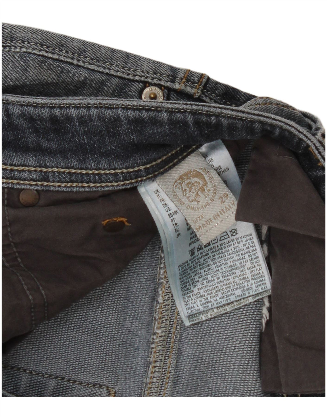 Diesel Mens Slim Jeans W29 L28 Blue Cotton