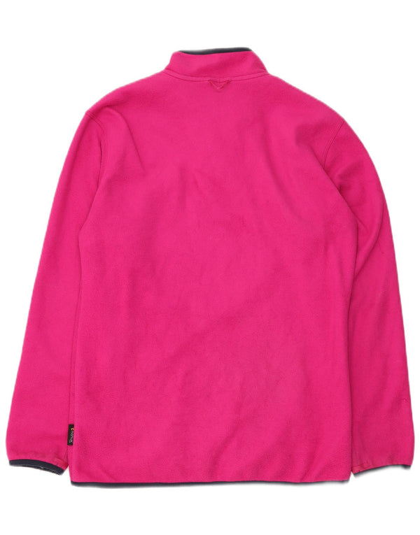 JACK WOLFSKIN Girls Fleece Jacket 15-16 Years Pink Polyester