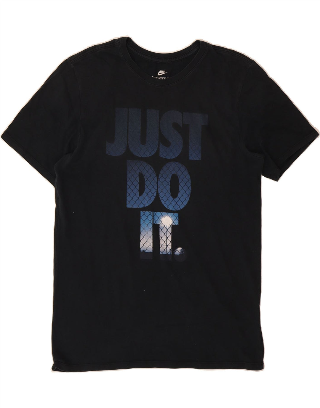 NIKE Mens Athletic Cut Graphic T-Shirt Top Medium Black Cotton Vintage Nike and Second-Hand Nike from Messina Hembry 