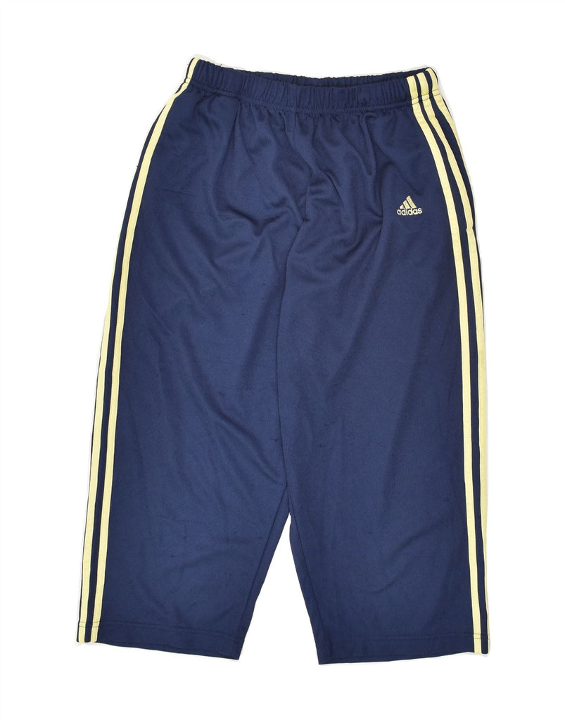 ADIDAS Boys Capri Tracksuit Trousers 10-11 Years Medium Navy Blue | Vintage Adidas | Thrift | Second-Hand Adidas | Used Clothing | Messina Hembry 