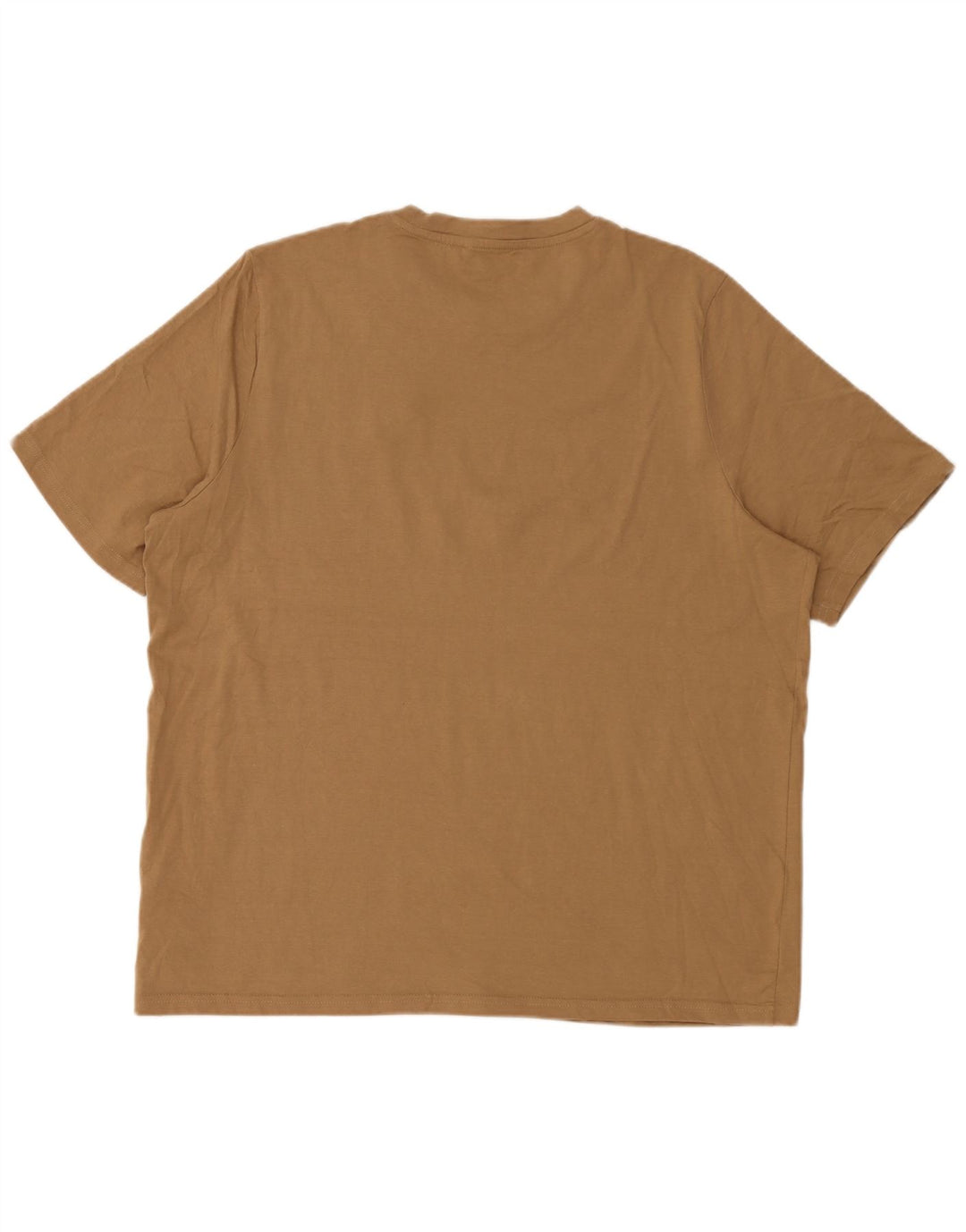Puma Mens T-Shirt Top 2XL Beige Cotton