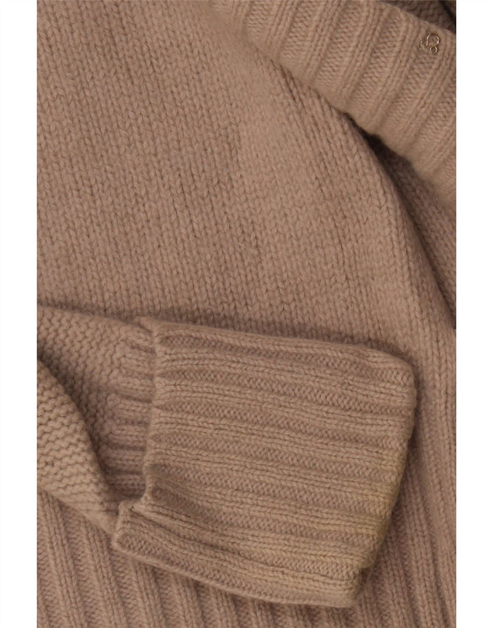 Marks & Spencer Womens Cardigan Sweater UK 16 Large Beige Angora