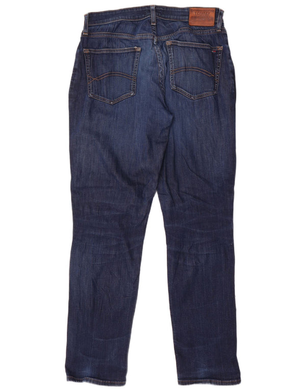Tommy Hilfiger Mens Ryan Straight Jeans W32 L34 Navy Blue Cotton