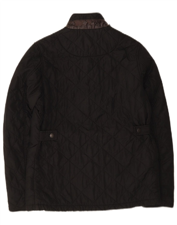 Barbour Boys Quilted Jacket 10-11 Years Large Black