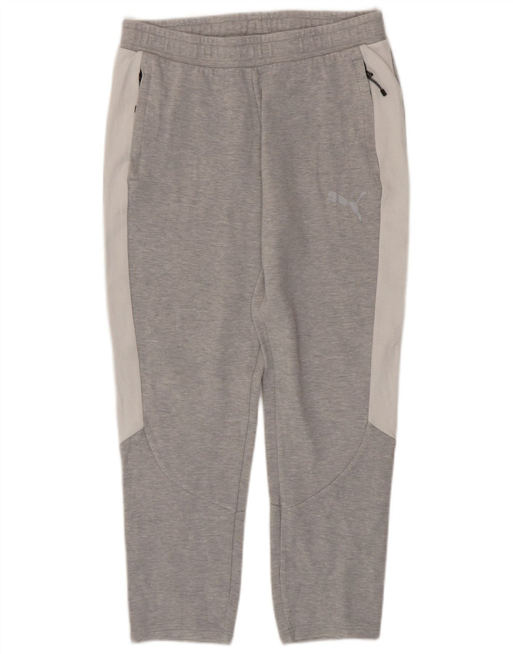 PUMA Mens Tracksuit Trousers Medium  Grey Colourblock
