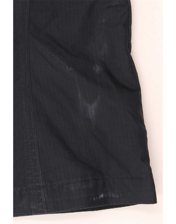 Hollister Womens Hooded Windbreaker Jacket UK 10 Small Navy Blue Polyester