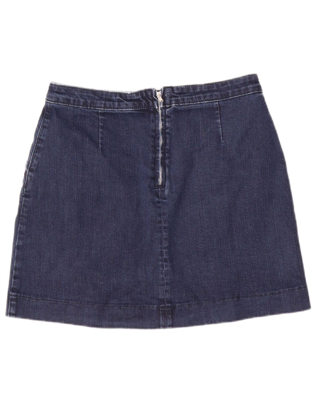 Oasis Womens Denim Skirt UK 12 Medium W28  Navy Blue Cotton