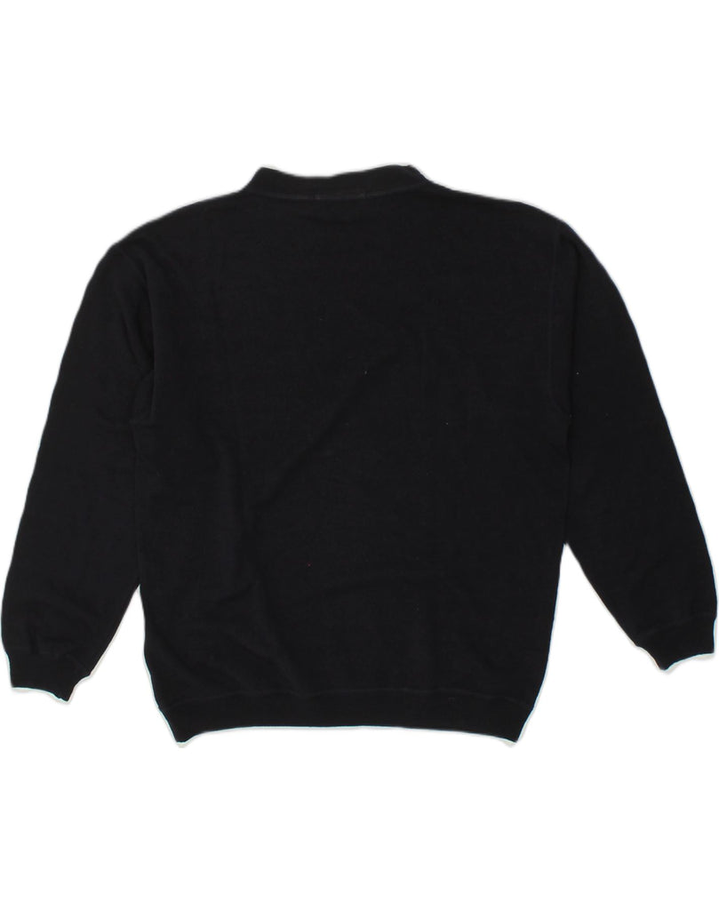 HENRI LLOYD Mens Crew Neck Jumper Sweater Medium Navy Blue Wool | Vintage Henri Lloyd | Thrift | Second-Hand Henri Lloyd | Used Clothing | Messina Hembry 