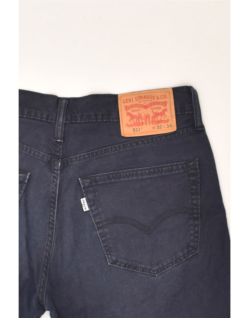 LEVI'S Mens 511 Slim Jeans W32 L34  Navy Blue Cotton | Vintage Levi's | Thrift | Second-Hand Levi's | Used Clothing | Messina Hembry 