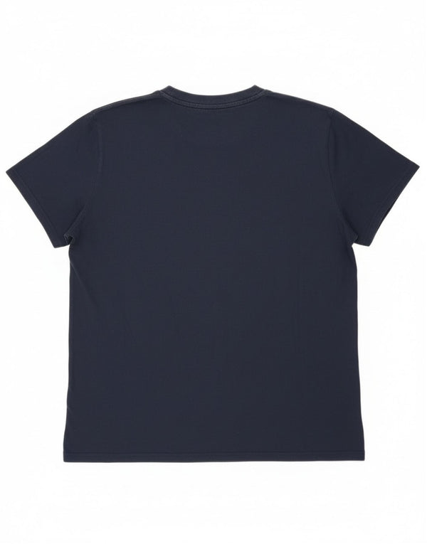 Tommy Hilfiger Womens Graphic T-Shirt Top UK 18 XL Navy Blue Cotton