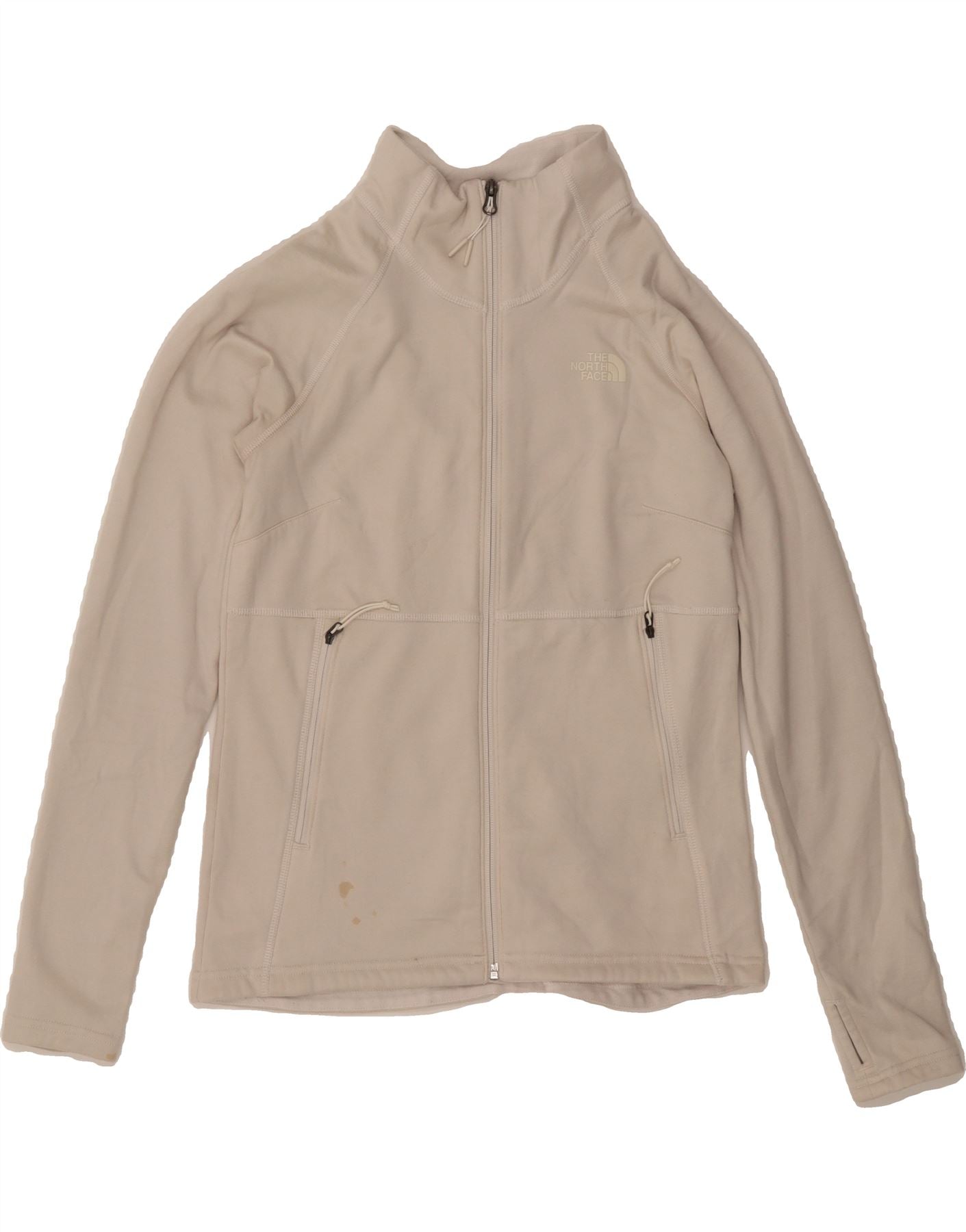 THE NORTH FACE Womens Tracksuit Top Jacket UK 14 Medium Beige