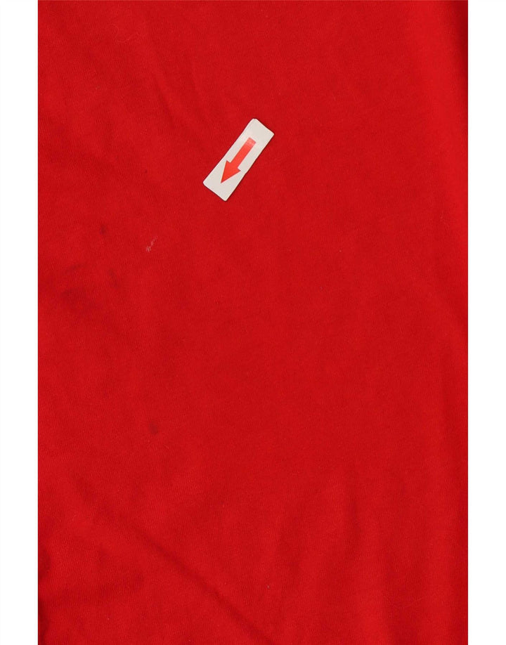 Champion Mens Graphic T-Shirt Top Large Red Cotton