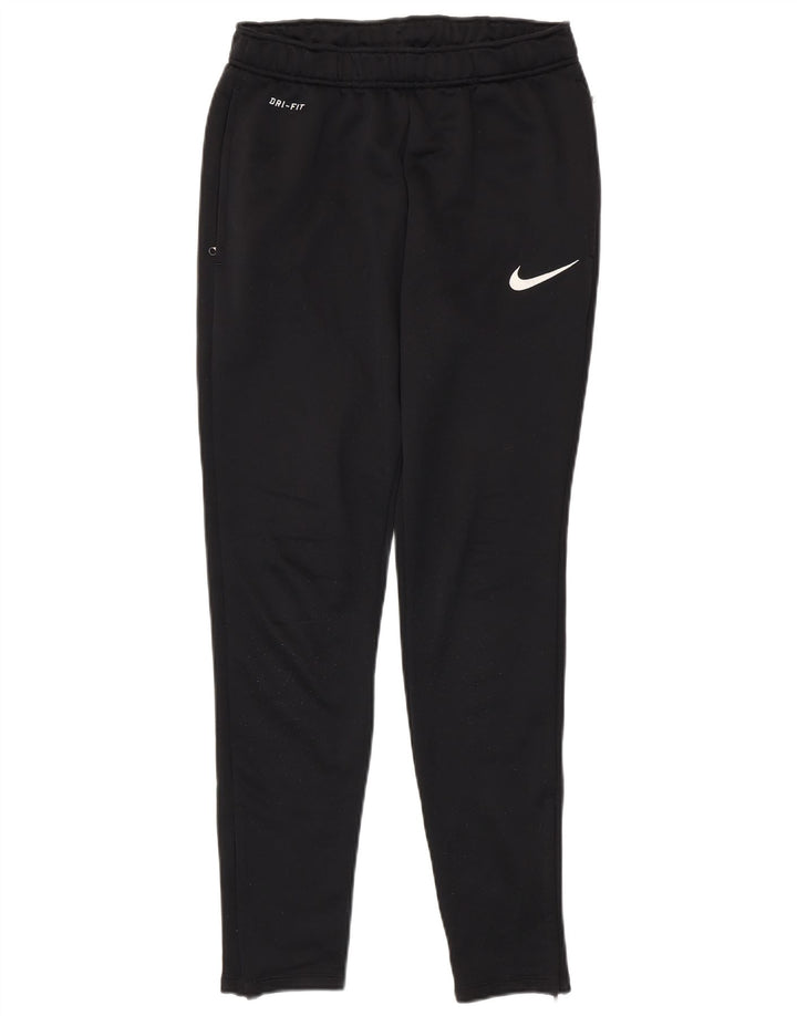 Nike Mens Dri Fit Tracksuit Trousers Small  Black Polyester