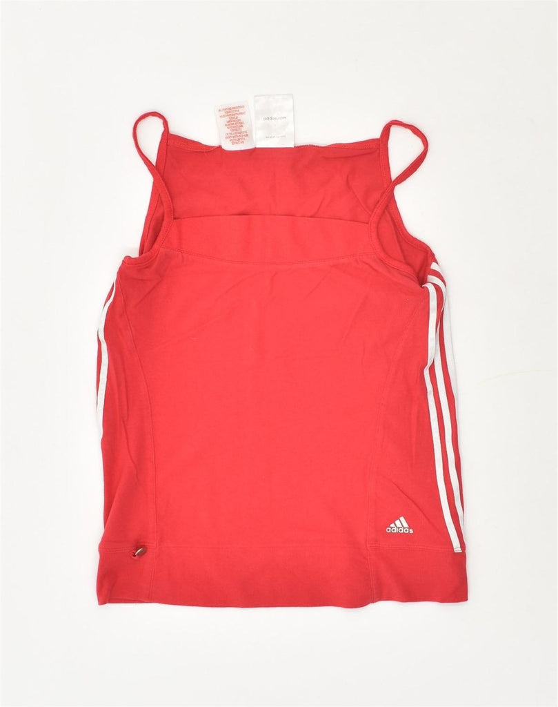 ADIDAS Girls Cami Top 13-14 Years Red Cotton | Vintage Adidas | Thrift | Second-Hand Adidas | Used Clothing | Messina Hembry 