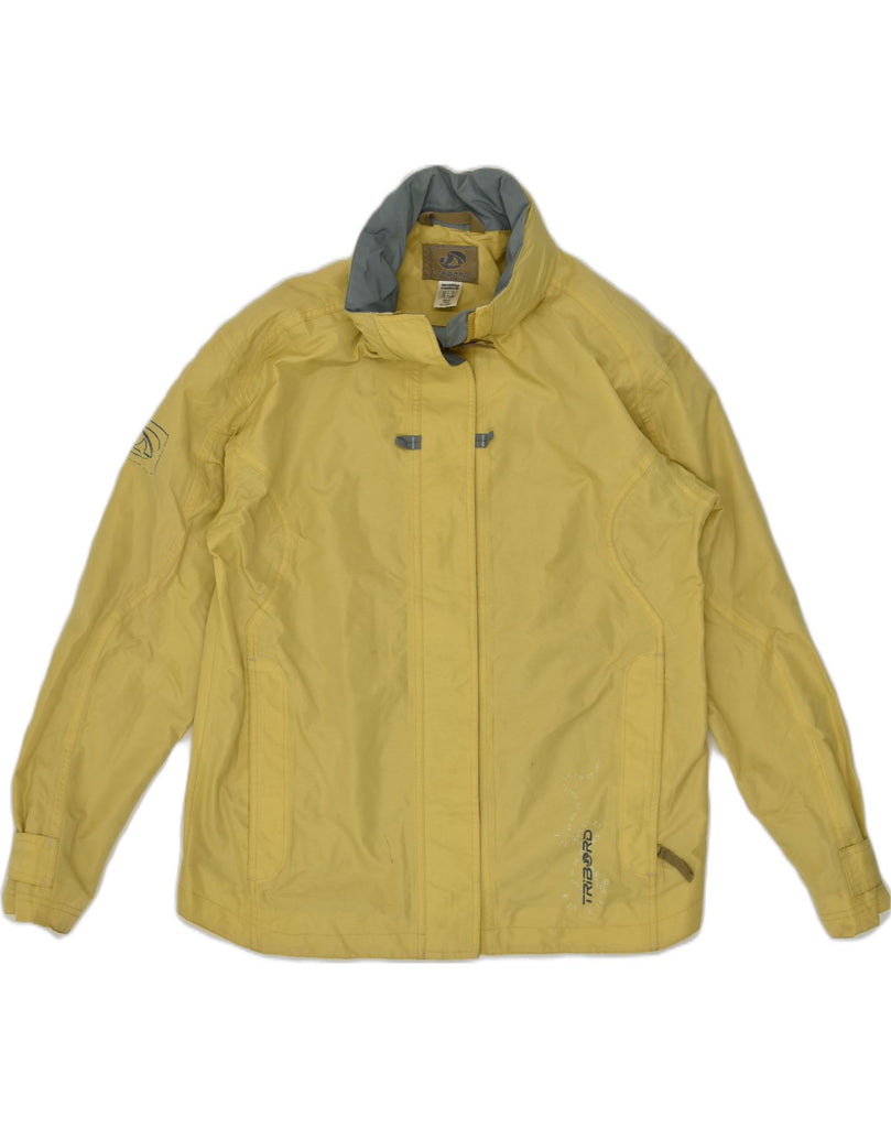 DECATHLON Womens Tribord Rain Jacket UK 14 Medium Yellow Polyamide | Vintage Decathlon | Thrift | Second-Hand Decathlon | Used Clothing | Messina Hembry 